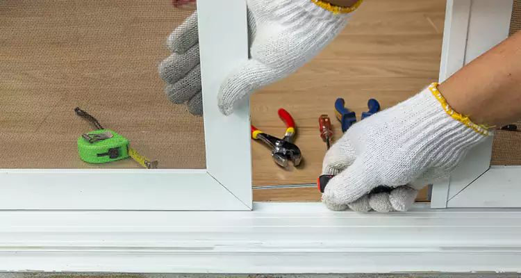 Sliding Glass Door Off Rails Repair in Glenvar Heights, FL